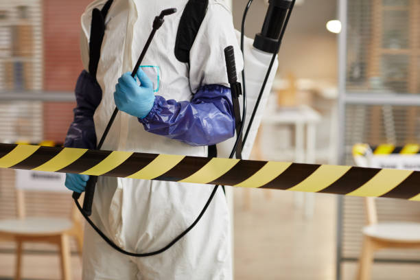 Professional Biohazard technician working in Cortland, NY